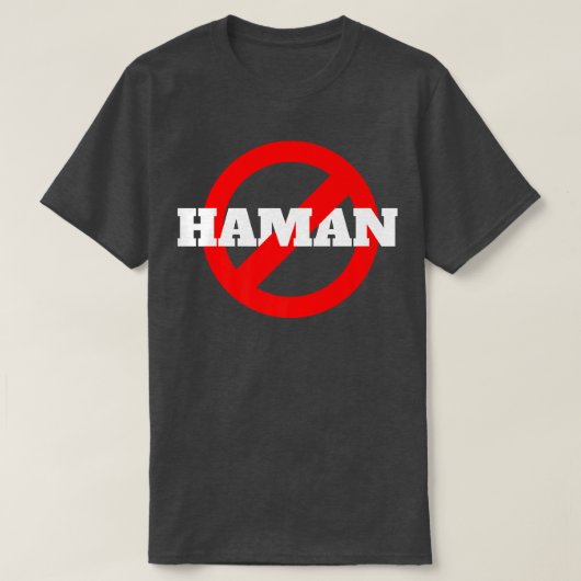 Happy Purim Costume Idee nicht heute Haman jüdisch T-Shirt (Design vorne)