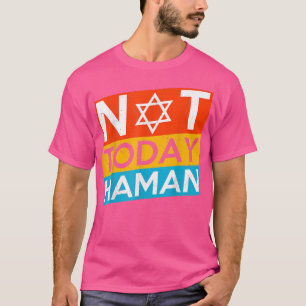 Happy Purim Costume Idee nicht heute Haman jüdisch T-Shirt