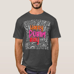 Happy Purim Day Costume Jüdischer Holliday Cool T-Shirt