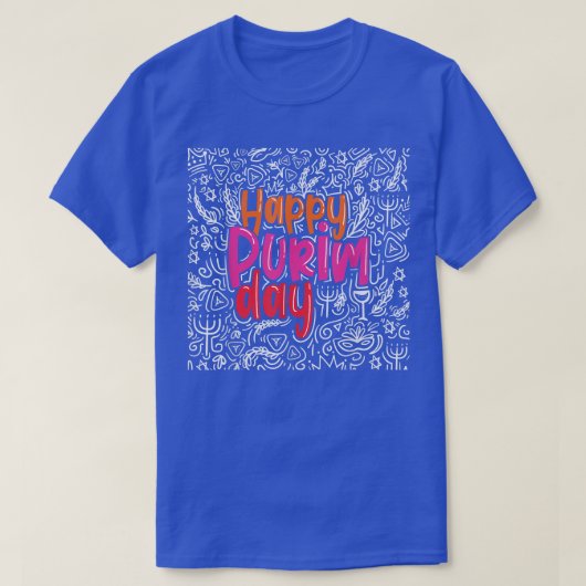 Happy Purim Day Costume Jüdischer Holliday Cool T-Shirt (Design vorne)