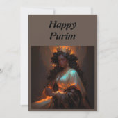 Happy Purim Einladung (Vorderseite)