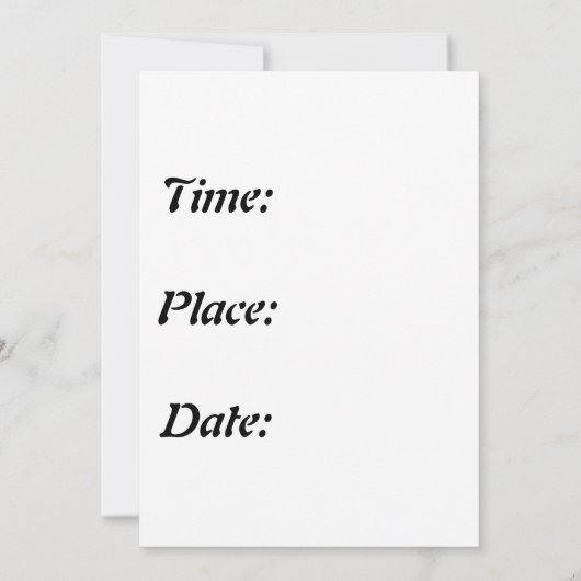 Happy Purim Einladung (Rückseite)