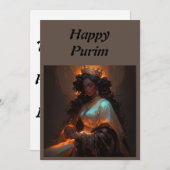 Happy Purim Einladung (Vorne/Hinten)