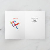 Happy Purim Festival Feiertagskarte (Innenseite)