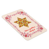 Happy Purim Festival Hamantaschen Kekse Vintag Magnet (Rechte Seite)