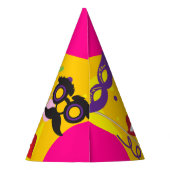 Happy Purim Festival Kinder Party Geschenke Muster Partyhütchen (Rückseite)