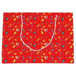 Happy Purim Festival Kinder Party Geschenke Rotes  Große Geschenktüte