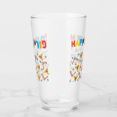 Happy Purim Festival Kinder Party Pattern Urlaub Glas (Links)