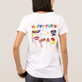 Happy Purim Festival Kinder Party Weihnachtsgesche T-Shirt (Rückseite)