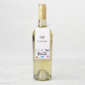 Happy Purim Flaschenanhänger (Auf Flasche)