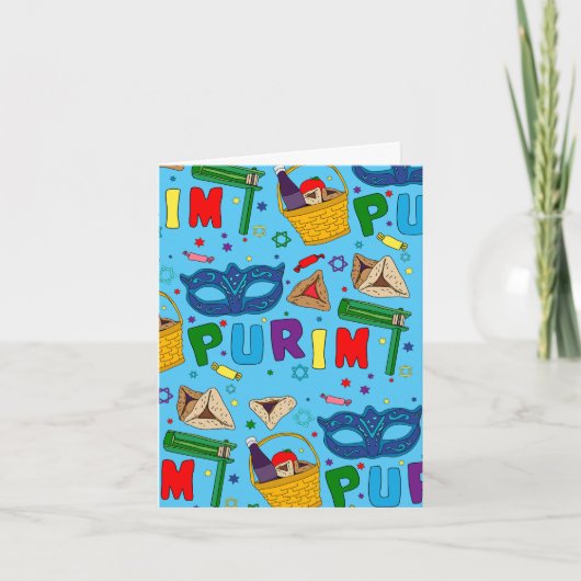 Happy Purim Folded Mitteilungskarten (Vorderseite)
