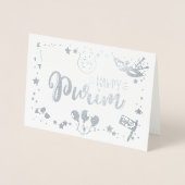 Happy Purim Folienkarte (Vorderseite)