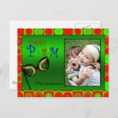 Happy Purim Foto Card Postkarte (Vorne/Hinten)