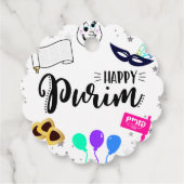 Happy Purim Geschenkanhänger (Rückseite)