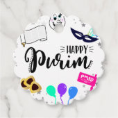 Happy Purim Geschenkanhänger (Vorderseite)