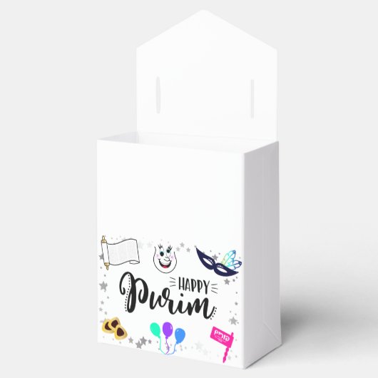 Happy Purim Geschenkschachtel (Geöffnet)