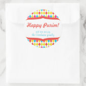 Happy Purim Gift Tag Runder Aufkleber (Tasche)