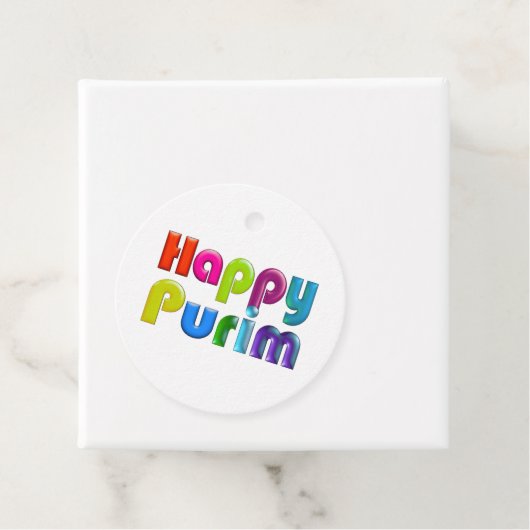 Happy Purim Happy Tag Geschenkanhänger (Beispiel)