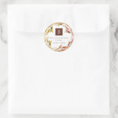 Happy Purim Herbst-Blätter Brauch Runder Aufkleber (Tasche)