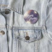 Happy Purim in Sparkle und Lila Button (Beispiel)