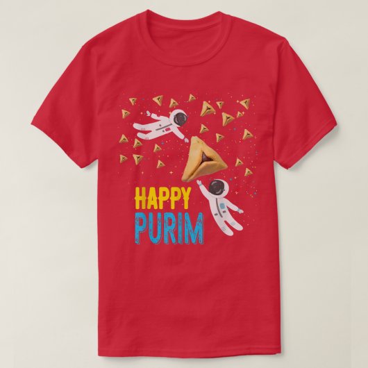 Happy Purim Jewish Funny Hamantaschen Gift Purim H T-Shirt (Design vorne)