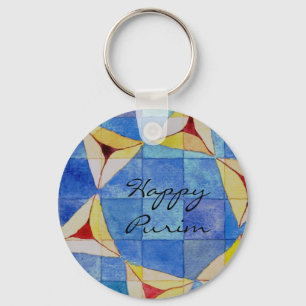 Happy Purim Key Chain Schlüsselanhänger