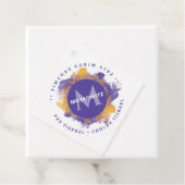 Happy Purim - Kosher Info Monogram Classic Round Geschenkanhänger (Beispiel)