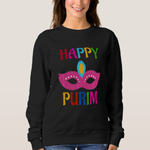 Happy Purim Mask Sweatshirt