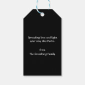 Happy Purim Mishloach Manot Geschenkkörbe Geschenkanhänger (Rückseite)