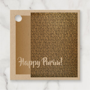Happy Purim Mishloach Manot Gift Versenden von Tag Geschenkanhänger