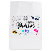 Happy Purim Mittlere Geschenktüte (Rückseite)
