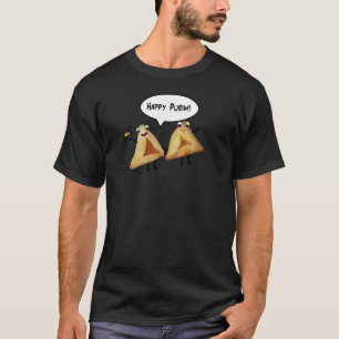 Happy Purim Niedlich Smiling Hamentaschen Cartoon T-Shirt