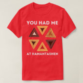 Happy Purim Party Kostüm Jewish You Had Me At Ham T-Shirt (Design vorne)