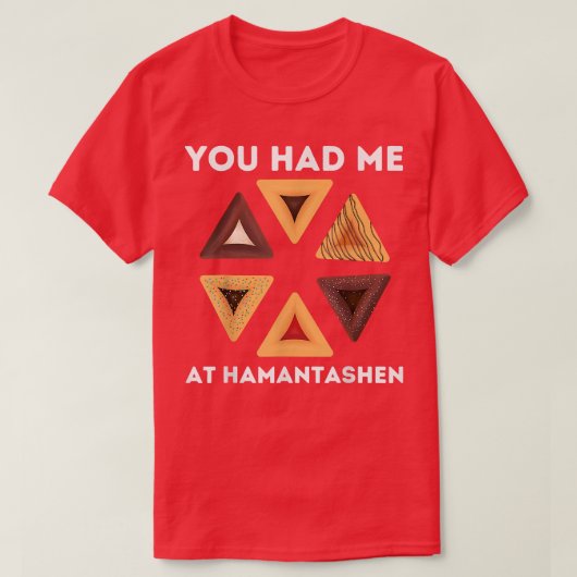 Happy Purim Party Kostüm Jewish You Had Me At Ham T-Shirt (Design vorne)