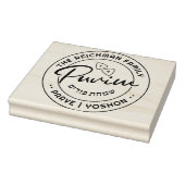 Happy Purim Personalisiert LARGE Kosher Info Gummistempel (Stempel)