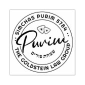 Happy Purim Personalisiert Medium Kautschuk Briefm Gummistempel (Prägung)