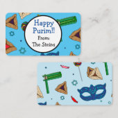 Happy Purim Personalisierte Mitteilungskarten (Vorne/Hinten)