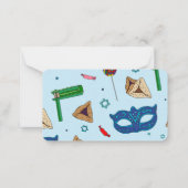 Happy Purim Personalisierte Mitteilungskarten (Rückseite)