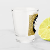 Happy Purim Personalisiertes Script Schnapsglas (Links)