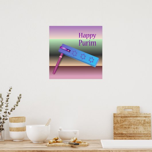 Happy Purim Poster (Küche)