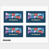 Happy Purim Sameach Label für Mishloach Manot Rechteckiger Aufkleber (Blatt)