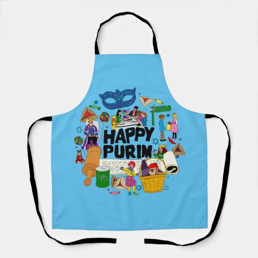Happy Purim Schürze (Vorderseite)