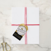 HAPPY PURIM Script Personalisiert Gold Geschenkmar Geschenkanhänger (Mit Garn)