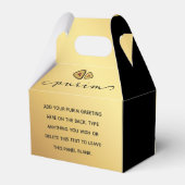 HAPPY PURIM Script Personalisiert Mishloach Manos Geschenkschachtel (Rückseite)