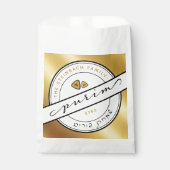 HAPPY PURIM Script PurimBags mit Gold Geschenktütchen (Vorderseite)