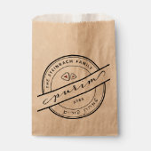 HAPPY PURIM Script w Hamentash Craft Paper Bag Geschenktütchen (Vorderseite)
