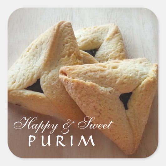 Happy Purim Sticker (Vorderseite)