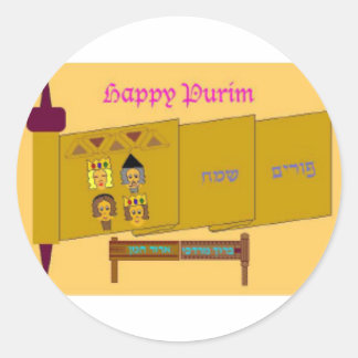 Happy Purim Stickers