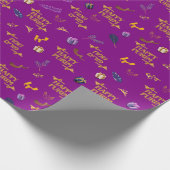 Happy Purim Wrapping Paper 30" Geschenkpapier (Ecke)
