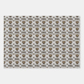 Happy Purim Wrapping Paper Sheets Geschenkpapier Set (Vorderseite)